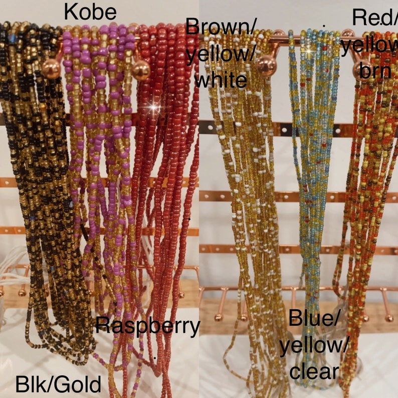 Authentic Ghana Tie Waist Beads Authentic Waist Beads for Etsy