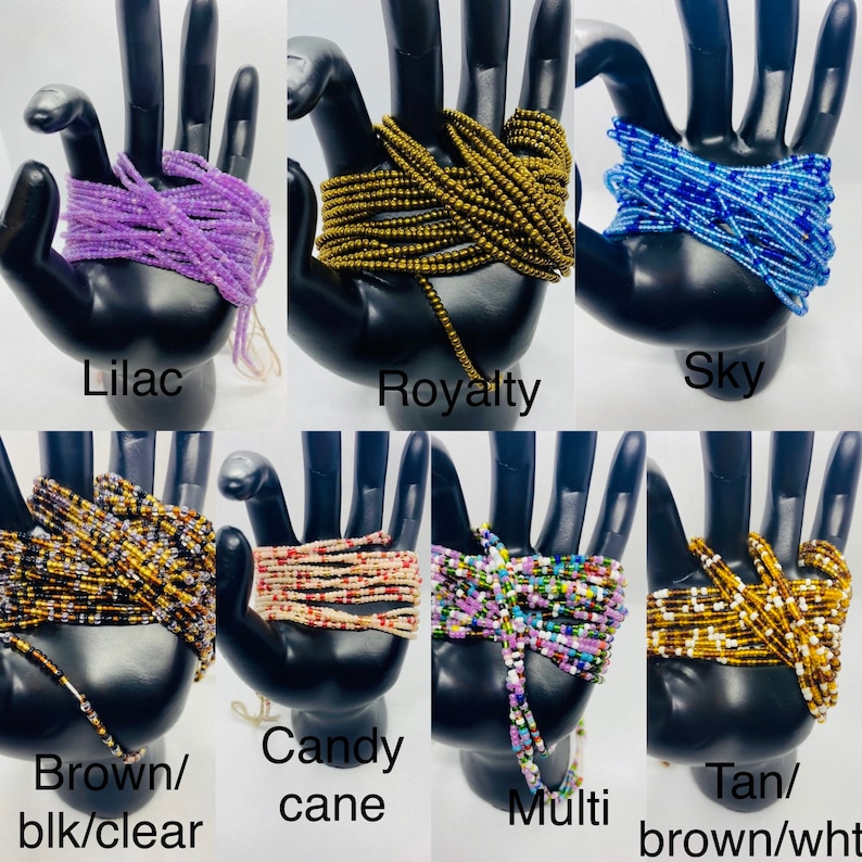 Authentic Ghana Tie Waist Beads Authentic Waist Beads for Etsy