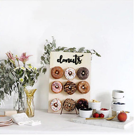 Wooden Donut Wall Donut Holder Donut Boards Stand Wedding Etsy