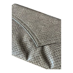 Vintage Late 70s Early 80s Faux Snakeskin Evening Bag Clutch in Taupe Gray Brown image 2