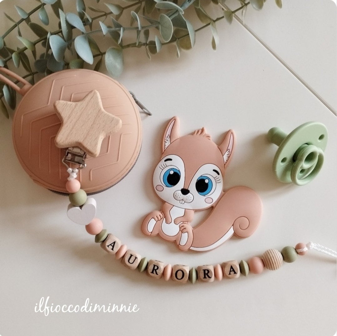 Cadena Chupete Koala con Pinza Estrella - Rubydiy