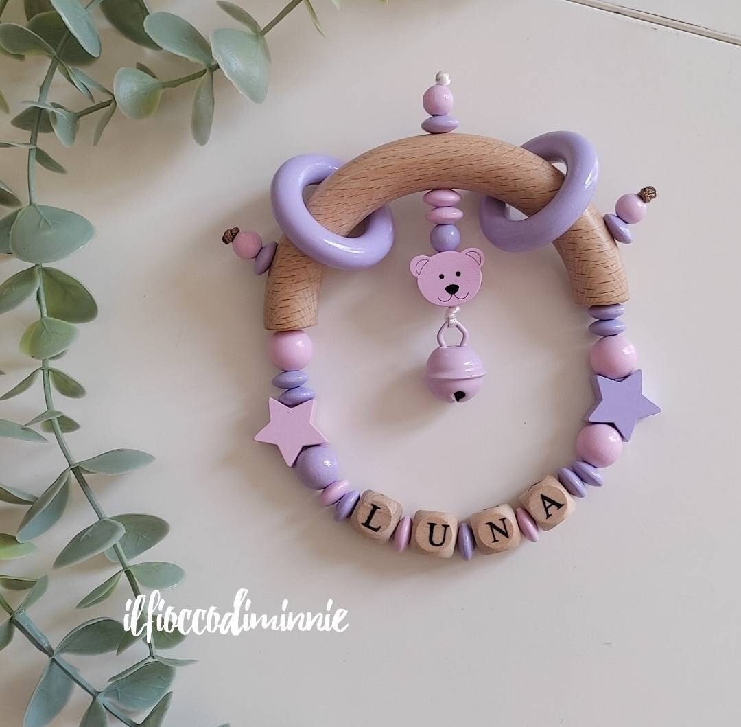 Rattle With Name Example to Customize Etsy