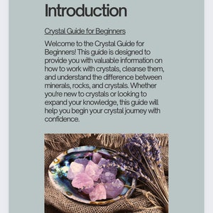 Crystal Guide for Beginners Crystals Healing Basic Crystal Introduction to Crystals Starter Learning Crystals New to Crystals Knowledge