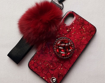 iPhone X/XS Phone Case iPhone XS Phone Case Variety Cases Glitter Case Stand Holder Case Lanyard Case Back Cover Case