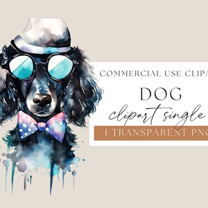 Funny Dog Clipart, Cute Dog Clipart, Dogs Sublimation, Digital Download, Dog Breed Png, Quirky Dog Clipart,Dog Wearing Glasses Png, WPCS-A44
