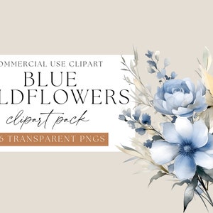 Clipart Floral sauvage bleu, aquarelle fleurs sauvages, png Transparent, fleur de printemps Clip art, arrangements floraux vaporeux