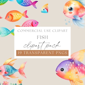 Joli poisson océan Clipart, Clipart sous-marin, clipart poisson, poissons colorés, animaux marins Png, PNG Transparent, WPC-A02