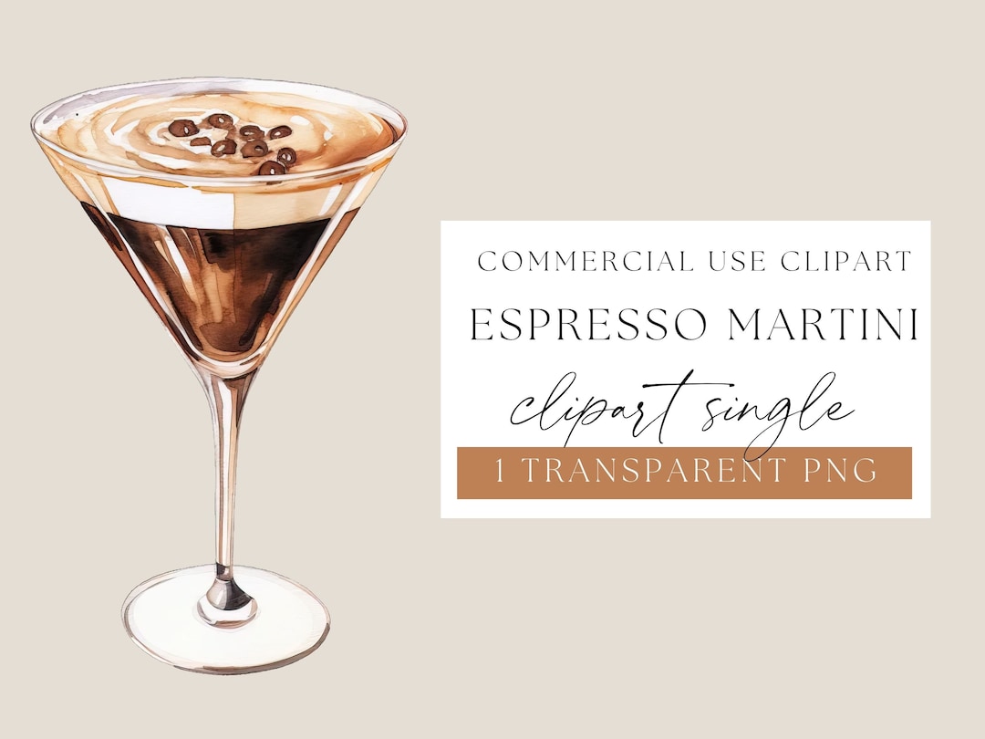 Espresso Martini Png, Cocktail Watercolour, Drink Illustration ...