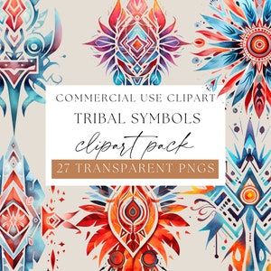 Tribal Clipart, Tribal Mask, Tiki Silhouette, Tiki Clipart, Tribal Pattern, Aztec Pattern, Native Clip art, Transparent PNG, WPC-O04