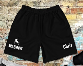 Skate Long Shorts Unisex | Skate Long Shorts for Women | Skate it Out Long Shorts Men | Personalized Shorts | Custom Shorts
