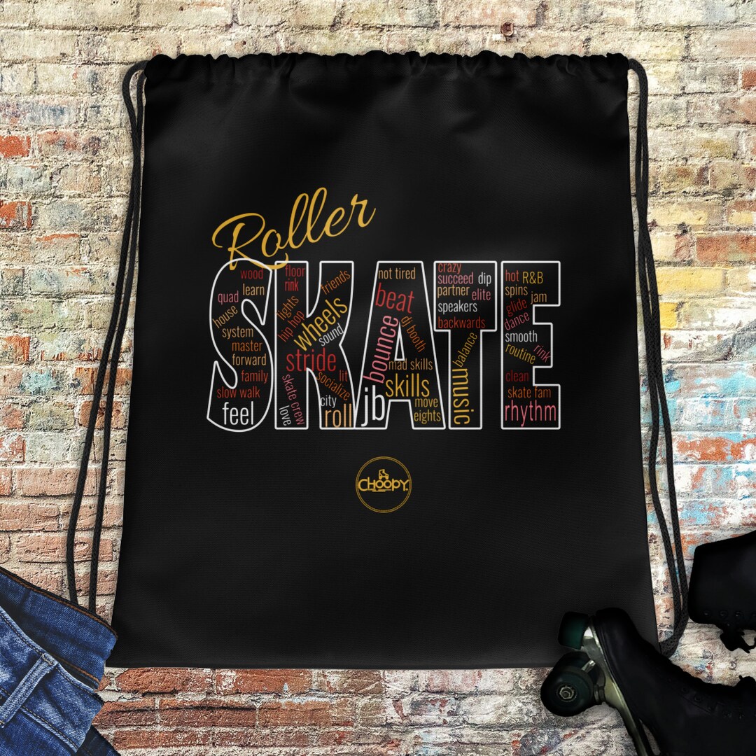 Drawstring Ruller Bag Roller Skate Drawstring Bag | Skate Drawstring Bag | Skate Backpack - Etsy