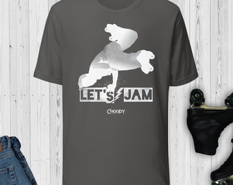 Let's Jam Roller Skate Unisex T-shirt | Men and Women Let's Jam Roller Skate Tee