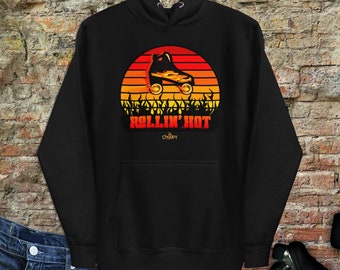 Sudadera con capucha de skate premium / sudadera con capucha para hombres y mujeres / sudadera con capucha de patinaje UNISEX / sudadera con capucha Rollin' Hot