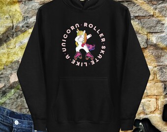 Sudadera con capucha de skate premium / sudadera con capucha para hombres y mujeres / sudadera con capucha de patinaje UNISEX / Skate como una sudadera con capucha de unicornio