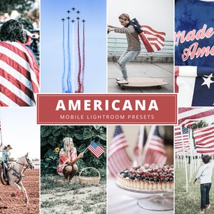 Lightroom Mobile Preset Americana | Photo Preset USA | Blogger Photo Filter | Independence Day, Memorial Day