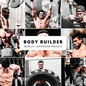 Lightroom Mobile Preset Body Builder | Photo Preset Bold Contrast | Blogger Photo Filter Gym Body
