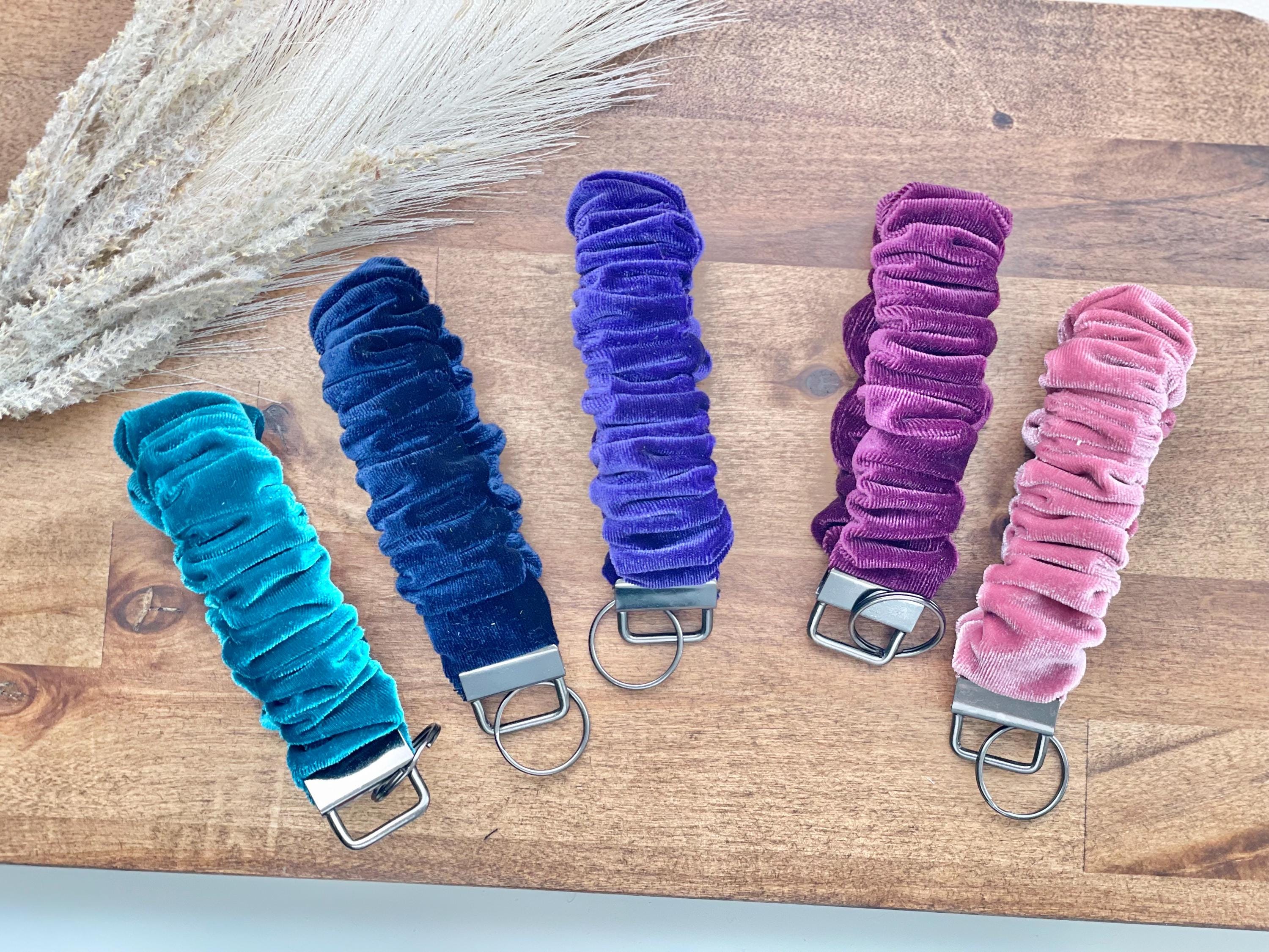 Velvet Scrunchie Key Fob: Wristlet Keychain, Teen Gift - Etsy