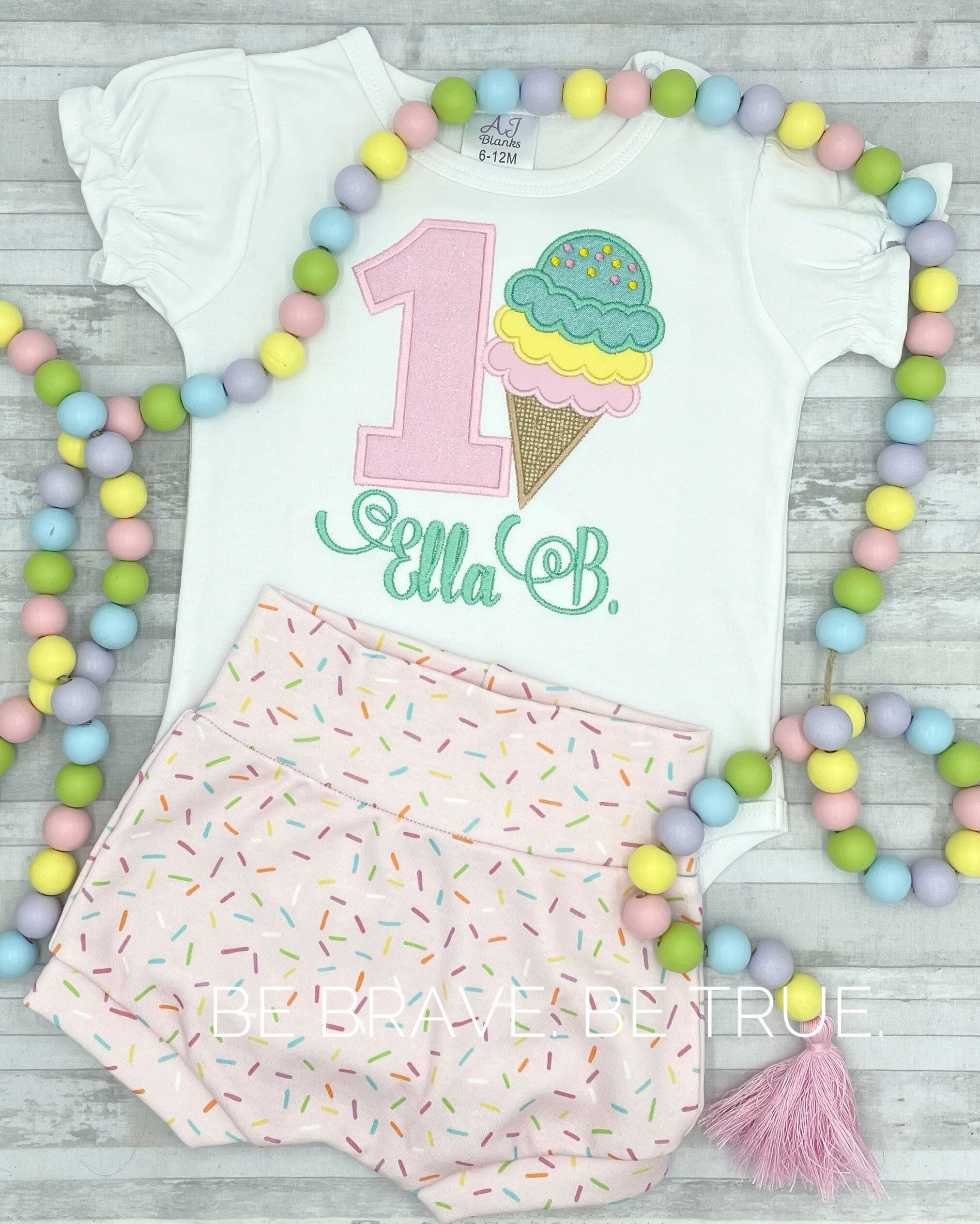 ice cream 1st birthday outfit
