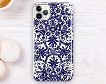 Blue White Mandalas iPhone 11 case Blue White Mandalas iPhone 11 case