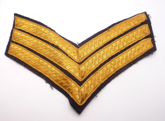 British army mess dress sergeant cloth rank stripes / badges