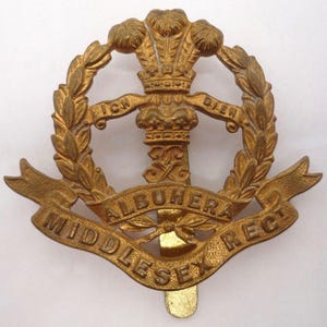 Middlesex regiment genuine cap badge