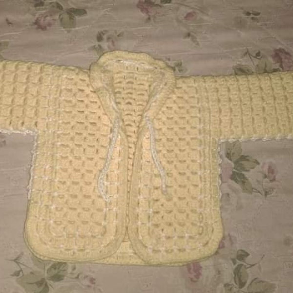 Gilet bébé au crochet