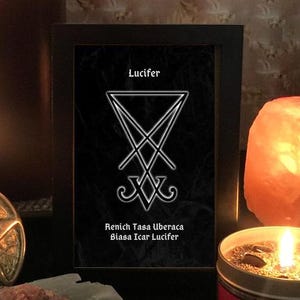 Lucifer Sigil Print: Demonic Symbol & Enn (Digital Download)