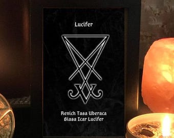 Lucifer Sigil Print: Demonic Symbol & Enn (Digital Download)