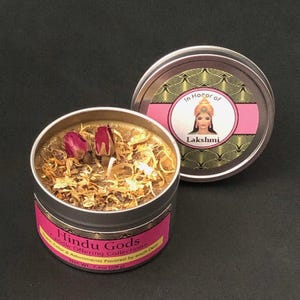 Lakshmi Hindu Deity Offering Candle