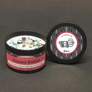 Shax demonic ritual offering candle