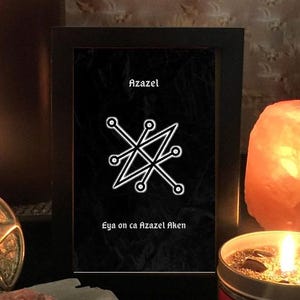 Azazel Sigil Print: Demonic Symbol & Enn (Digital Download)
