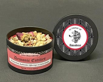 Asmodeus Asmoday demonische offerkaars voor ritueel altaar - Goetia Witchcraft