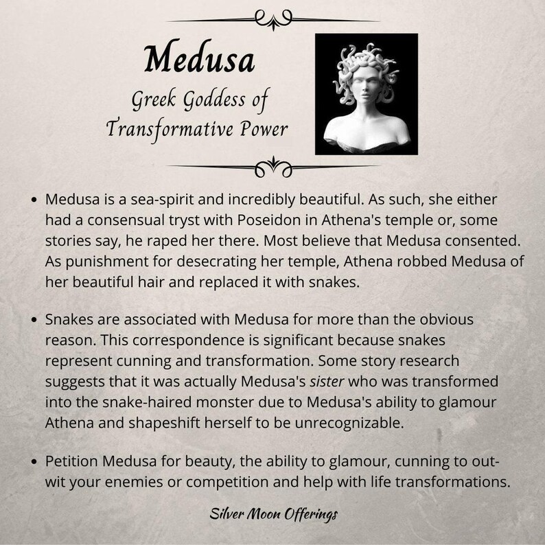 Medusa Greek Goddess Offering Candle image 8