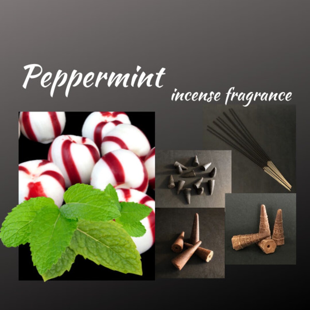 Peppermint Scented Incense Sticks and Cones Etsy