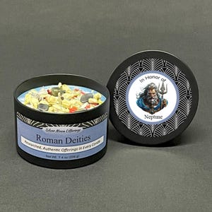 Neptune Roman god ritual offering candle