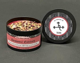 Lilith Demonic Offering Candle: Ritual Altar Accessory for Witchcraft, Pagan Goddess Worship & Occult Practices