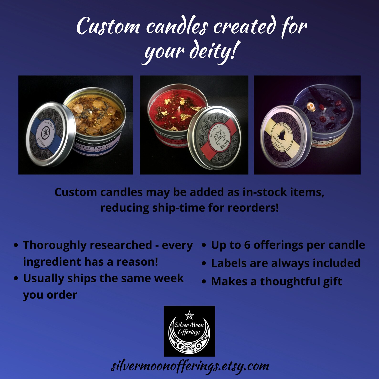 Artemis Greek Goddess Offering Candle Etsy