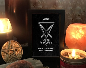 Lucifer Sigil, digital print Demonic Symbol and Enn