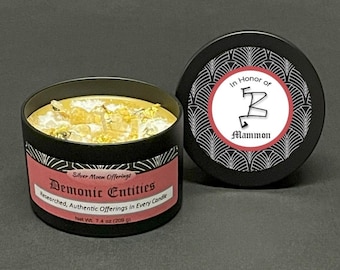 Mammon Demonic Ritual Offering Candle