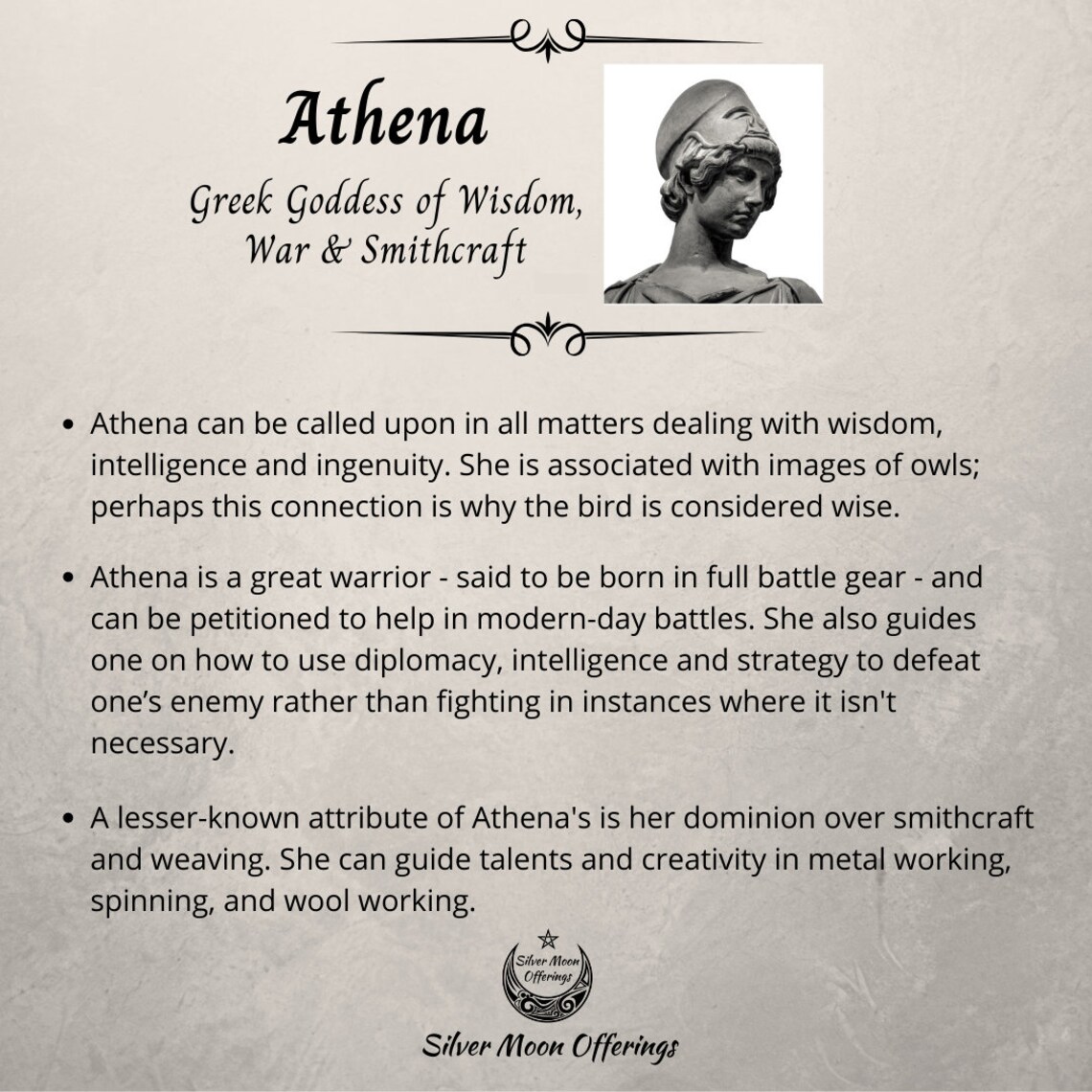 Athena Greek goddess offering candle Etsy