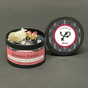 Satan Offering Candle for Rituals, Dark Lord Worship, Occult Ceremonies & Witchcraft Altars