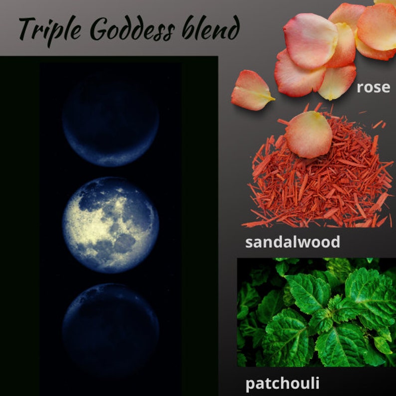 Incense Sticks, 11 Hand-dipped Triple Goddess