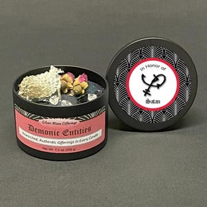 Demonic Offering Candle for Satanic Rituals, Dark Lord Worship, Occult Ceremonies & Witchcraft Altars