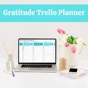 Trello Gratitude Journal Template, 2024 Planner (Digital)