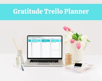 Trello Gratitude Journal Template, 2024 Planner (Digital)