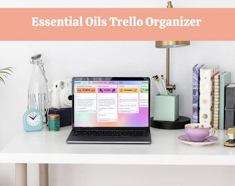 Essential Oils Trello Board Template, Oily Aromatherapy Planner (Digital Download)