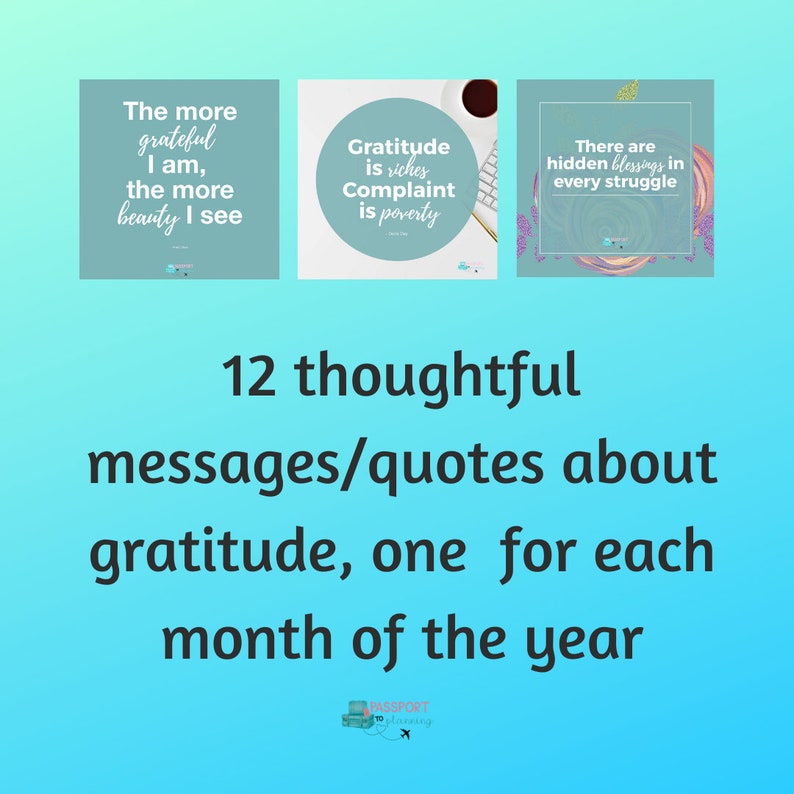 Trello Board, Digital Gratitude Journal, 2024 Gratitude Planner, Online