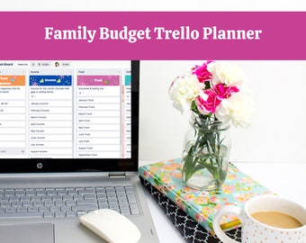 Family Budget Trello Planner, Income and Expense Tracker (Digital Download)