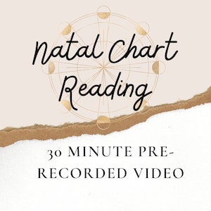 Relatório Astrológico: Leitura do Mapa Natal | Leitura de vídeo de 30 minutos