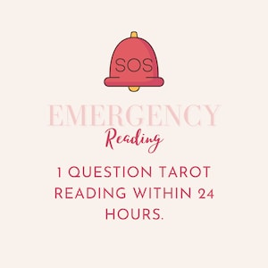 EMERGENCY One Question Tarot Reading | 10 Minutes Minimum | Video Format